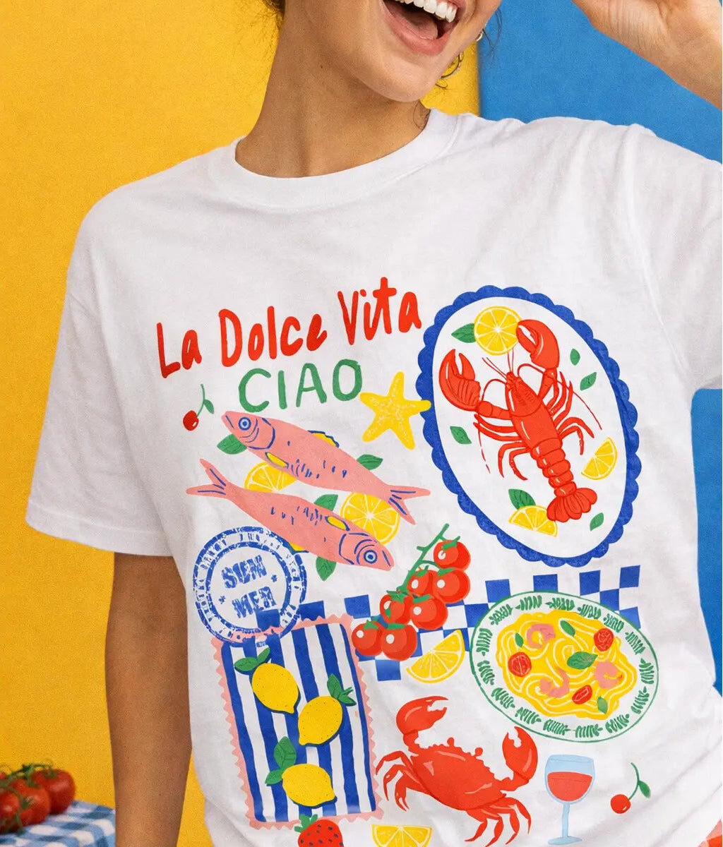 La Dolce Vita Seafood Picnic Tee