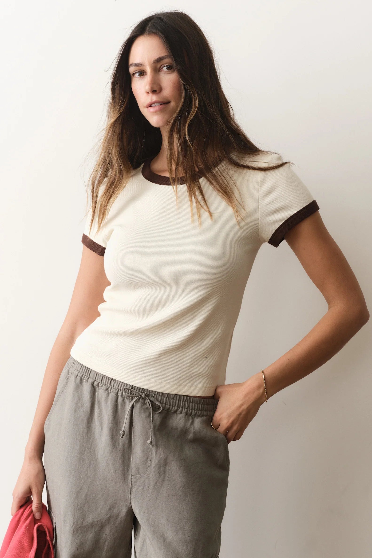 Lexi Rib Ringer Tee - Image 4