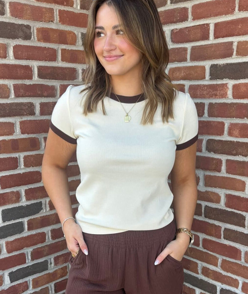 Lexi Rib Ringer Tee